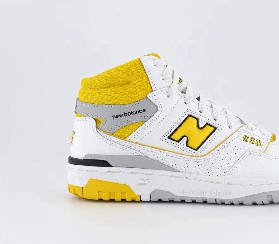 New Balance BB650 White Yellow Men's Training Shoes