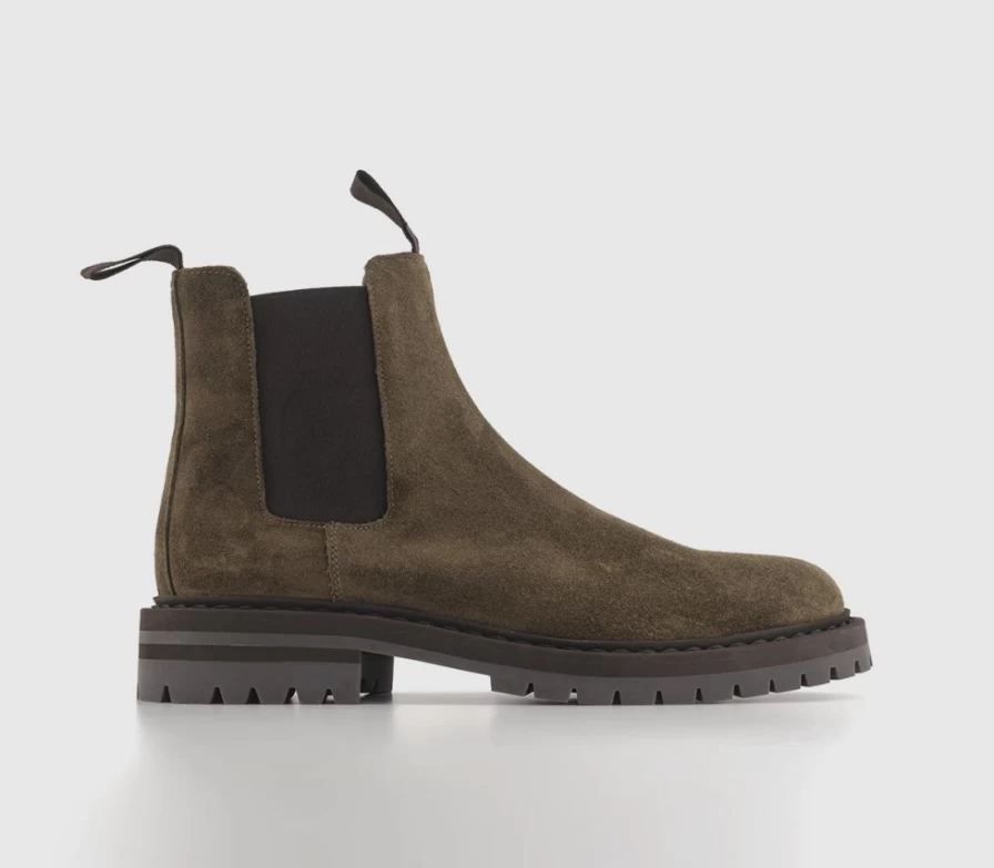 Common Projects Men's Grey Suede Chelsea Boots – Premium Leather Ankle Boots for Men