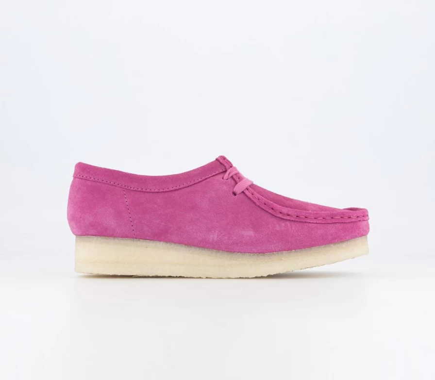 Clarks Originals Women's Wallabee Pink Suede Casual Shoes
