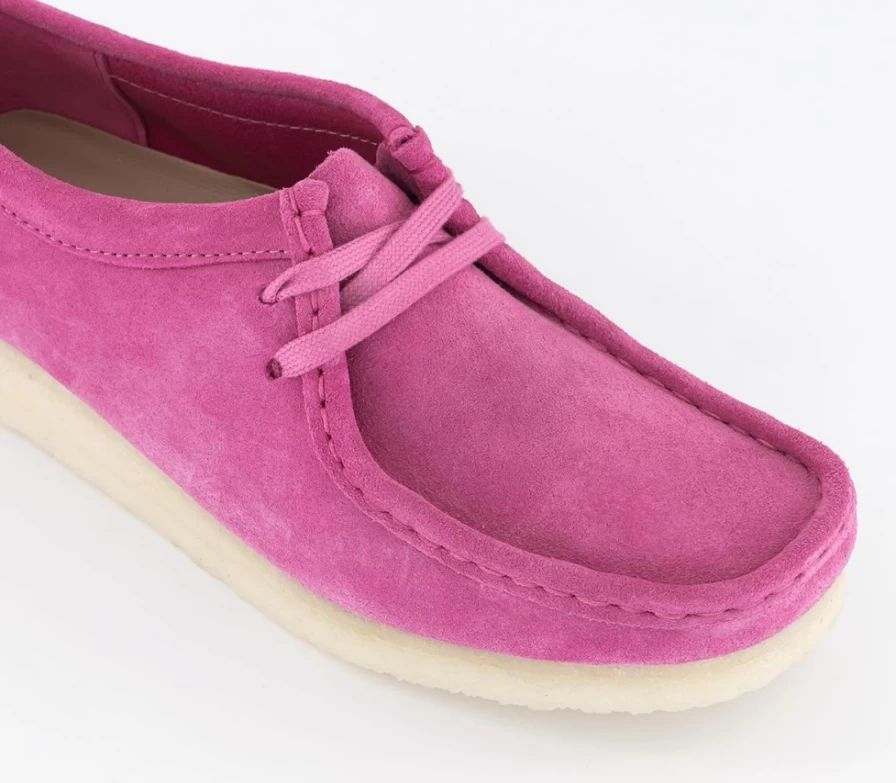 Clarks Originals Women's Wallabee Pink Suede Casual Shoes