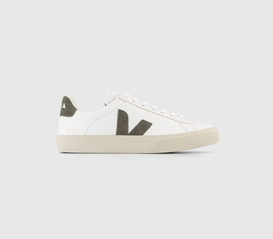 VEJA Women's Campo Trainers in White Khaki F | Sustainable Sneakers