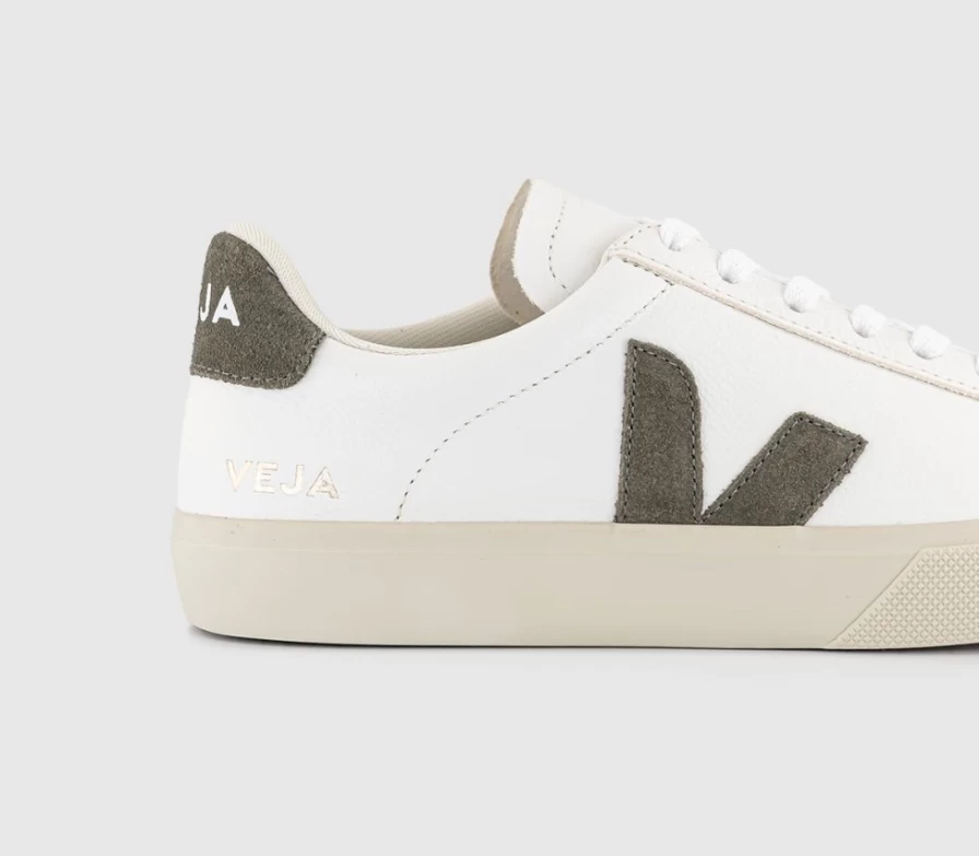 VEJA Women's Campo Trainers in White Khaki F | Sustainable Sneakers